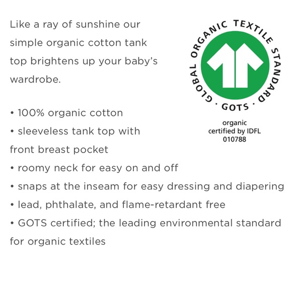 🆕 EUC Monica + Andy unisex solid white tank top with pocket 5T - Picture 7 of 8